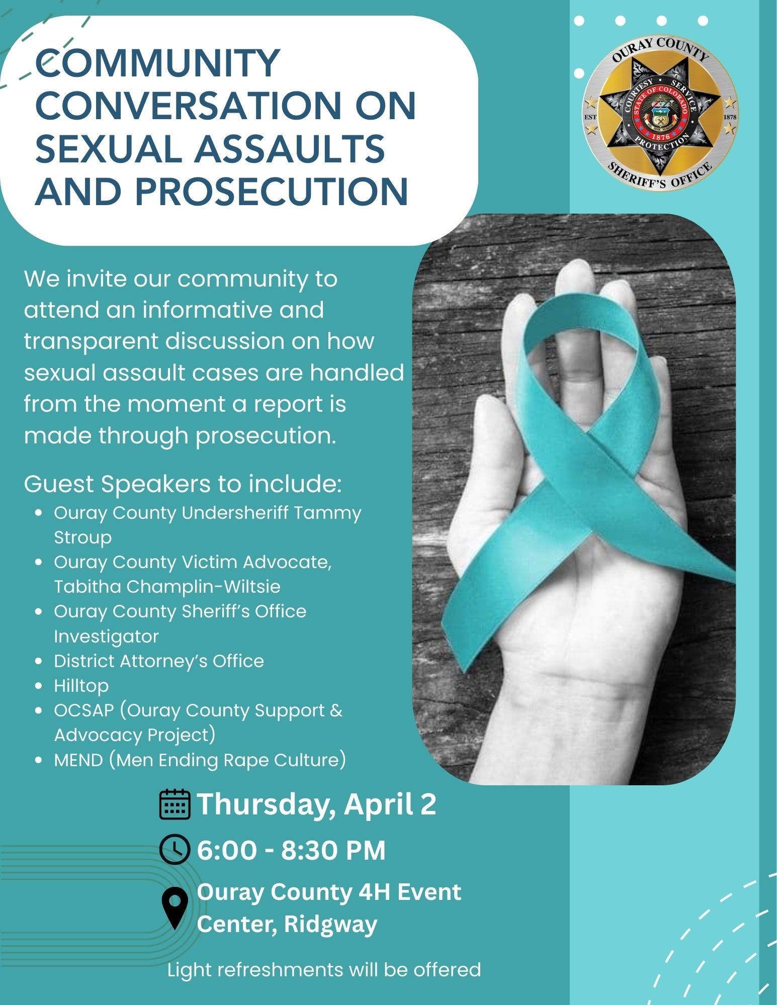 Victim Services Community Conversation Flyer
